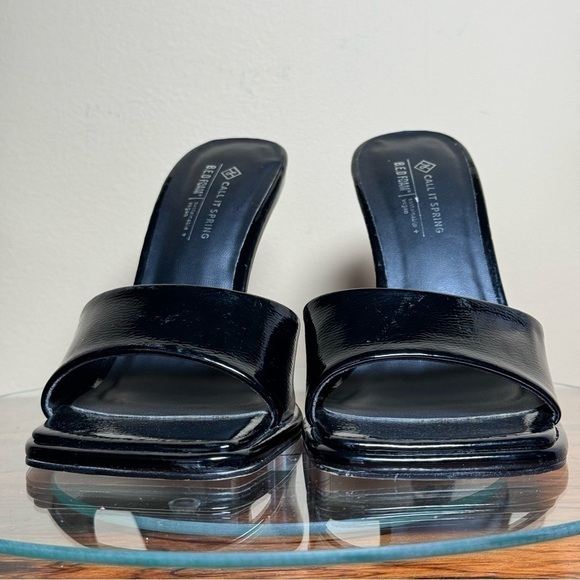 Call it SPRING Selita Mule Sandal - black patent leather - size 5 - Picture 8 of 16